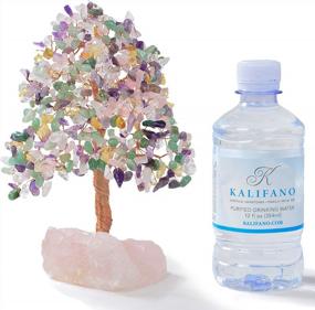img 1 attached to Experience The Healing Powers Of KALIFANO'S Premium Natural Tree Of Life With 414 Gemstones And Rose Quartz Base