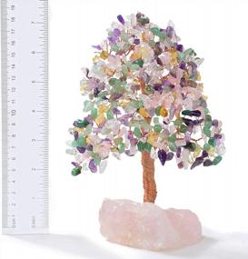 img 2 attached to Experience The Healing Powers Of KALIFANO'S Premium Natural Tree Of Life With 414 Gemstones And Rose Quartz Base