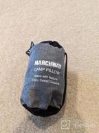 img 1 attached to Compact And Lightweight Inflatable Camping Pillow With Soft Washable Cover By MARCHWAY - Ideal For Outdoor Activities Like Camping, Hiking, Backpacking And Lumbar Support review by Ray Mcknight