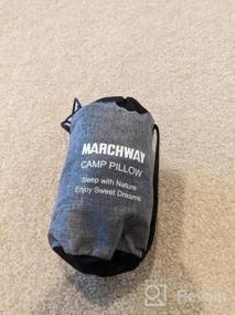 img 5 attached to Compact And Lightweight Inflatable Camping Pillow With Soft Washable Cover By MARCHWAY - Ideal For Outdoor Activities Like Camping, Hiking, Backpacking And Lumbar Support