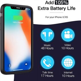img 1 attached to 4100MAh Battery Case For IPhone X/Xs/10 - Ultra Slim, Portable & Protective Charging Solution!