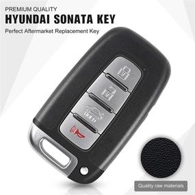 img 3 attached to 🔑 Superior Replacement Key Fob: Compatible with Hyundai Elantra, Sonata, Azera & Kia Optima, Soul - PERSUPER Smart Remote (SY5HMFNA04) 2015 Sonata Hybrid