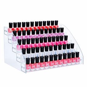 img 4 attached to 5-Layer Acrylic Nail Polish Organizer - Holds Up To 60 Bottles Of Essential Oils & Jewelry Makeup!