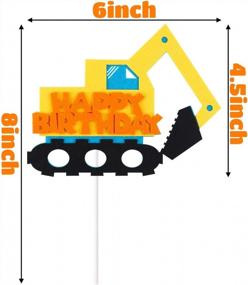 img 2 attached to Build An Unforgettable Birthday With BeYumi Construction Truck Cake Topper For Kids