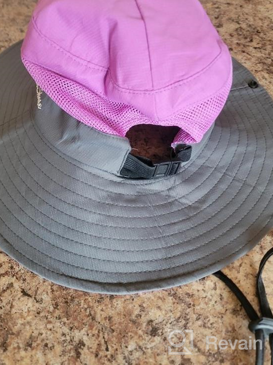 img 1 attached to Women'S Wide Brim Sun Hat With Mesh Boonie For Beach, Fishing And UV Protection review by Thomas Unruh