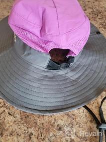img 5 attached to Women'S Wide Brim Sun Hat With Mesh Boonie For Beach, Fishing And UV Protection