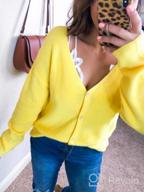 img 1 attached to Women'S V-Neck Button Down Cardigan Sweater Long Sleeve Soft Knit Casual S-XXL review by Keith Saywon