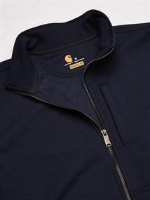 img 3 attached to 👕 Превосходная производительность: Кофта с манжетами Carhartt Defender Heavyweight с высоким воротником для активной мужской одежды.