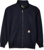 👕 превосходная производительность: кофта с манжетами carhartt defender heavyweight с высоким воротником для активной мужской одежды. логотип