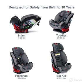 img 3 attached to 🚗 Britax One4Life ClickTight All-in-One Car Seat - 10 Years of Versatile Use - Infant, Convertible, Booster - 5 to 120 lbs - SafeWash Fabric, Drift - Find Now!