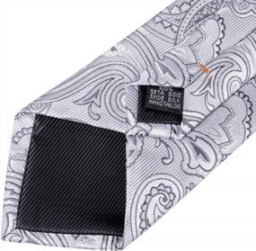 img 1 attached to DiBanGu Men'S Silk Tie Set With Woven Handkerchief, Lapel Pin, And Pattern Options - Paisley, Plaid, Solid, And Floral