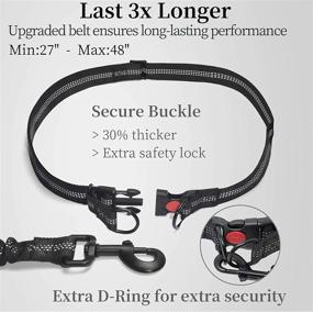 img 1 attached to Hands-Free Dog Leash With Pouch, Dual Handles & Bungee For Walking, Jogging, Running - IYoShop (Large, 25-150 Lbs, Black)