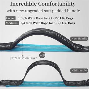 img 2 attached to Hands-Free Dog Leash With Pouch, Dual Handles & Bungee For Walking, Jogging, Running - IYoShop (Large, 25-150 Lbs, Black)