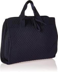 img 3 attached to 👜 Organize in Style: Vera Bradley Microfiber Hanging Travel Organizer in Classic Navy