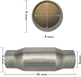 img 2 attached to MAYASAF Universal Catalytic Converter Compliant Replacement Parts better for Exhaust & Emissions