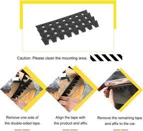 img 2 attached to Sporacingrts Bumper Scrape Guard - Anti-Skid Bumper Protector Kit for Cars and SUVs, DIY Chassis Protection (Black)