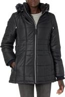 cinchable waist cozy trimmed women's clothing - coats, jackets & vests with intl t i l s logo