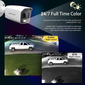 img 2 attached to VIKYLIN 4MP Full Color Security PoE IP Camera With Mic/Audio,Smart Motion Detection,F1.0 Aperture 2.8Mm Lens Outdoor Bullet Camera With 24/7 Full Color Night Vision,WDR&3D DNR,IP67 (VK047C)