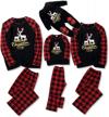 sanmio christmas family pajamas matching sets, classic plaid xmas deer sleepwear for family mens womens logo