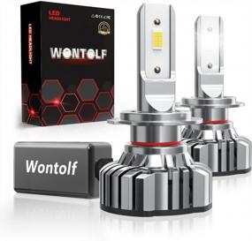 img 4 attached to Upgrade Your Vehicle'S Lighting With The Wontolf H7 LED Headlight Bulb - 11000LM, 350% Brighter, 6000K Cool White, And Adjustable Beam!