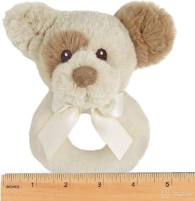 img 2 attached to 🐶 Bearington Baby Lil' Spot Plush Stuffed Animal Puppy Dog Soft Ring Rattle, 5.5 Inch