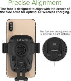 img 1 attached to 🔌 Convenient and Smart: iOttie Auto Sense Qi Wireless Charging Car Charger with Automatic Clamping Cup Holder Phone Mount for iPhone, Samsung Galaxy, Huawei, LG, and more!