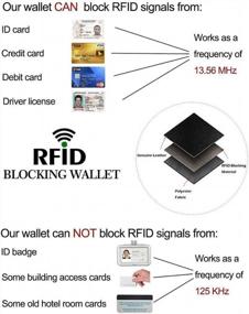 img 1 attached to Женский кошелек из телячьей кожи с блокировкой RFID на молнии вокруг кошелька - черный