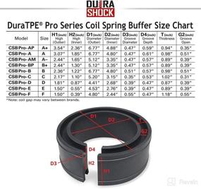 img 1 attached to 🔧 DuraSHOCK Coil Spring Spacer for Vehicle: Different Weight Series, Front and Rear Shock Absorber (CSB Pro, A)
