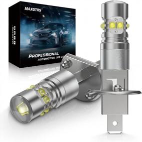 img 4 attached to MAXGTRS H1 LED Fog Light CREE Chip With Condenser Lens 1:1 Design - 6000K Xenon White
