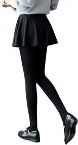 img 1 attached to Warm And Stylish: Romastory Women'S Fleece Lined Leggings Skirts For Winter