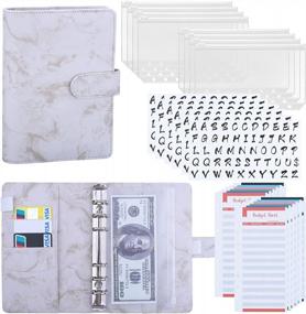 img 4 attached to Keep Your Finances In Order: Antner Budget Binder With Zipper Cash Envelopes And Expense Budget Sheets For Cash Binder Organizer Planner
