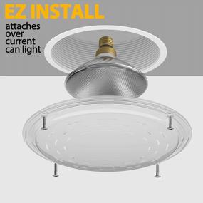 img 2 attached to 5 Pack Outdoor Recessed Light Covers - Protects Intrusion & Replacement Kit For Ceiling Canned Lighting Fixtures