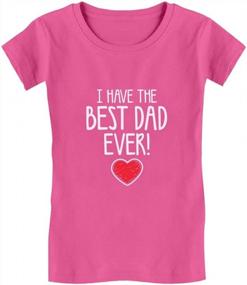 img 4 attached to Best Dad Ever Toddler Girls' Fitted T-Shirt - Adorable And SEO-Friendly Gift For Your Little One
