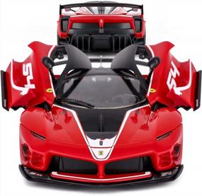 img 1 attached to Build Your Own 1/18 Ferrari FXXK EVO RC Car With RASTAR Kit - Perfect Gift Idea For Ages 8 And Up, Remote Control Car Assembly Set In Red