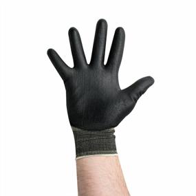 img 2 attached to UltraSource Small Black Polyurethane Coated Nylon Gloves (Pair)