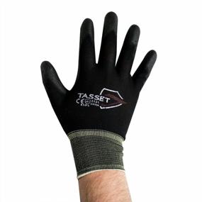 img 3 attached to UltraSource Small Black Polyurethane Coated Nylon Gloves (Pair)