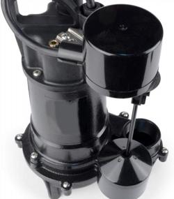 img 1 attached to Black 1/3 HP WaterAce WA33CSV Sump Pump For Efficient Water Removal