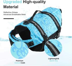 img 3 attached to EMUST Reflective Adjustable Dog Life Jacket with Enhanced Buoyancy, Rescue Handle, and Swim Safety - Preserver Vest for Swimming