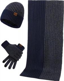 img 4 attached to 🧤 Men's Winter Beanie Warmer Screen Gloves - Optimized Accessories
