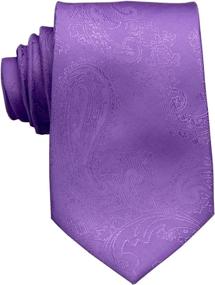 img 3 attached to Mens Silk PaisleyTie Set Necktie Men's Accessories good for Ties, Cummerbunds & Pocket Squares