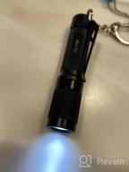 img 1 attached to Mini AAA Keychain Flashlight - Nitefox K3 With 150 Lumens And 3 Brightness Levels - Small, Waterproof Torch For EDC, Camping, Hiking, Dog Walking, Reading, Sleep, And Emergencies review by Clinton Youmans