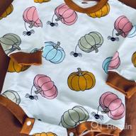 img 1 attached to Adorable Baby Halloween Outfit - Pumpkin Sweatshirt Romper, Long Sleeve Onesie & More! review by Timothy Jimenez