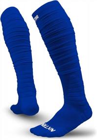 img 4 attached to Защитный комфорт: футбольные носки Nxtrnd XTD Scrunch для мужчин и мальчиков.