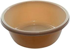 img 3 attached to 🪣 YBM Home Round Plastic Wash Basin (1147 9.75-inch, Beige) - Durable and Versatile Utility Basin for Various Household Needs