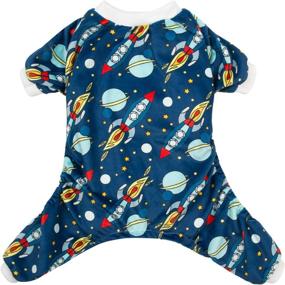 img 4 attached to 🐾 CuteBone Dog Pajama Onesie Pet Clothing - Soft Puppy Jumpsuit for Cats