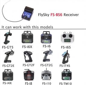 img 3 attached to RCmall Flysky FS-BS6 Receiver 2.4Ghz 6CH AFHDS 2A FSBS6 Receiver For FS-GT5 FS-IT4S Built-In Gyro Fail-Safe (Pack Of 2)