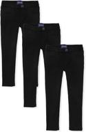 👖 childrens place girls uniform jegging: top-quality pants & capris for girls' clothing logo