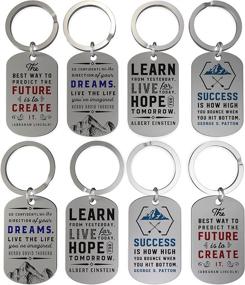 img 2 attached to 🔑 Empowering Everyday: 12 Pack of Motivational Keychains with Inspirational Quotes"