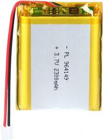 img 4 attached to High Capacity 3.7V 2300MAh Lithium Polymer Rechargeable Battery Pack With JST Connector - AKZYTUE 964149