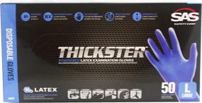 img 1 attached to 🧤 S.A.S. Safety Corp. 6603-10PK Thickster Large Latex Gloves: Protective & Durable - 10 Boxes Case